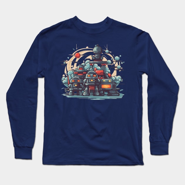 Droid Town Long Sleeve T-Shirt by apsi